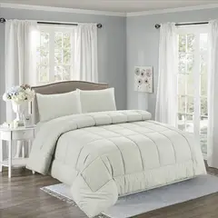 CASATEX - Edredón acolchado 2 plazas + Juego de sábanas 100% Algodón