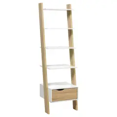 TU MESITA - Estante Vintage Gladys 1 Cajón 55x48x180 cm BlancoOak