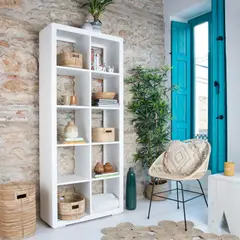 TU MESITA - Estante Moderno Jimin Blanco 83 cm