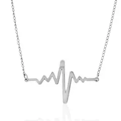 GENERICO - Collar Electrocardiograma - Plata 950 - Musas Vanidosas