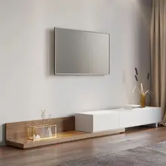 TU MESITA - Mesa para TV ExtensibleCarolina color BlancoMacadamia