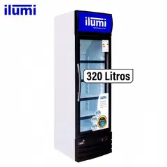 ILUMI - Visicooler Vertical 320 Lts 1 Puertas Vidrio Blanco - BC-3200