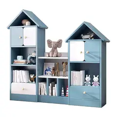 GENERICO - Librero Estante Infantil Armado Casa Selves Azul - Gaudi