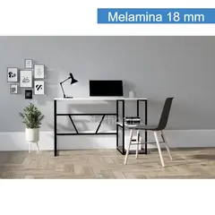 STARHOME - ESCRITORIO ESTILO INDUSTRIAL FANSY BLANCO