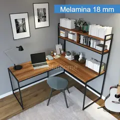 STARHOME - ESCRITORIO ESTILO INDUSTRIAL EN L MASSIMO CARAMELO