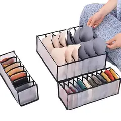 GENERICO - Set de organizadores para ropa interior negro