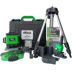 IMZA - Nivel láser 16 líneas autonivelante luz verde 2 baterias NL16-A