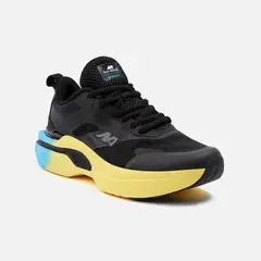 NEW ATHLETIC - ZAPATILLAS LIFESTYLE FUTUR41 NEGRO CON AMARILLO PARA MUJER