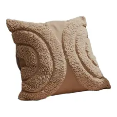 GENERICO - Cojin Arcoíris Nórdico En Color Camel 40x40 cm