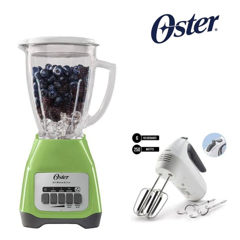COMBO Licuadora BLSTKAGKPB + Batidora 6 Vel 250W FPSTHM3532