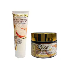 WOKALI - Pack de Arroz Exfoliante 120ML + Crema blanqueadora 55G - Fruit of the