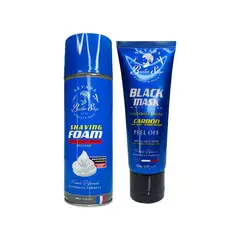 NEVADA NATURAL PRODUCTS - Espuma para afeitar + mascarilla negra Barber shop - NNP