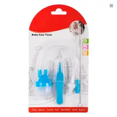 GENERICO - Aspirador Limpiador Nasal Congestión Mocos Bebé Celeste