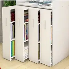 TU MESITA - Librero Moderno 4 Cajones Piero Blanco