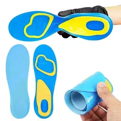 GENERICO - Plantilla Antideslizante Gel Confortable L 42- 48 - Azul L