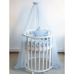 GENERICO - Set para cuna redonda de 70 cm de diámetro, NO INCLUYE CUNA