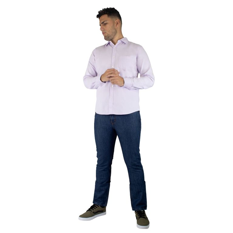 Camisa para hombre - Manga larga - Sebastian Snaax - LILA