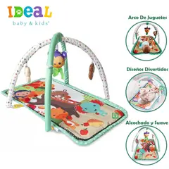 IDEAL - Gimnasio Para Bebe con Juguetes Elephant Turquesa