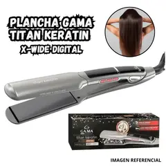 GAMA - Plancha Alisadora Titan Keratin X Wide Digital 230°C