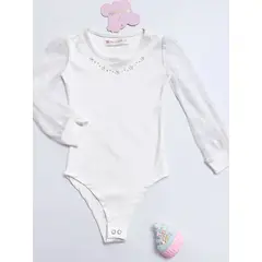 KIDS MASHMELO - BODY NIÑA ALGODÓN MANGA LARGA