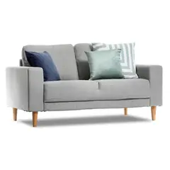 HOME PREMIUM - Sofá 2 Cuerpos Libra Plata