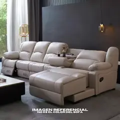 BLITZ - Sofá Reclinable Multifuncional 5 Piezas Marrón