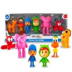 POCOYO - Set de Figuras Articulables y sus Amigos 6pcs