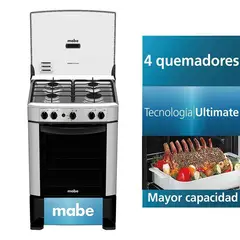 MABE - Cocina de Pie CMP6014AG0 4 Quemadores Grafito