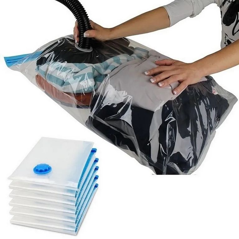 Pack De 3 Bolsas Compresoras Al Vacío Para Ropa 80x100 cm