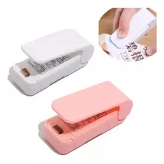 GENERICO - Pack 2 Mini Selladora a Pilas Termica Para Plastico Bolsas Polietileno