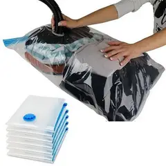 GENERICO - Pack De 6 Bolsas Compresoras Al Vacío Para Ropa 40x60cm