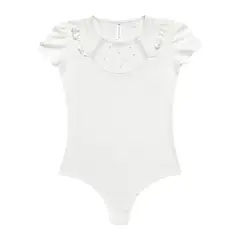 KIDS MASHMELO - BODY NIÑA ALGODÓN MANGA CORTA