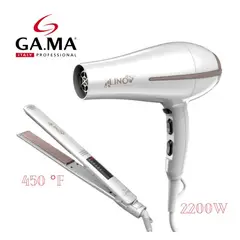 GAMA - COMBO LINO ALISADORA LED + SECADORA DE 2200W