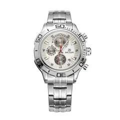 MEGIR - RELOJ HOMBRE 2019G PLATEADO CON MULTIPLES CRONOGRAFOS