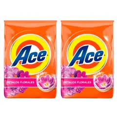 ACE - Pack x2 Detergente en Polvo Floral 4kg