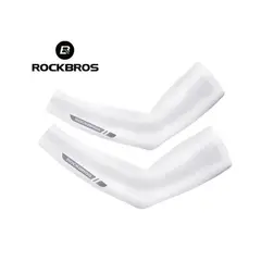 ROCKBROS - Mangas Protección Uv Ice Silk XT016 Blanco Talla L