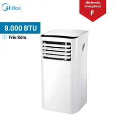 MIDEA - Aire Acondicionado Portátil 9,000 BTU Frío Solo - On/Off