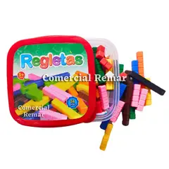 GENERICO - Regletas de Cuisenaire Fraccionadas de Plástico 74 Piezas