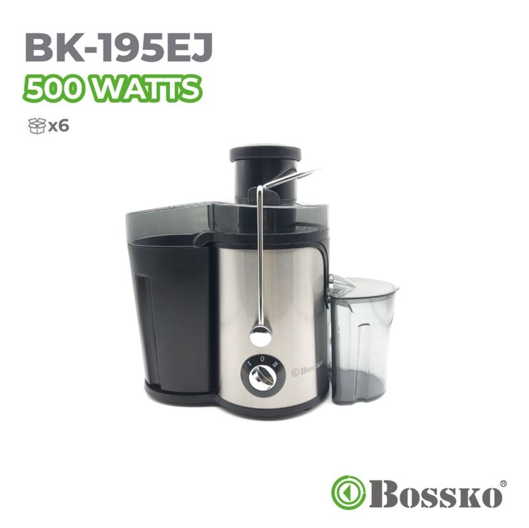 Extractor De Jugos Fruta Entera Acerado 500 W-Negro