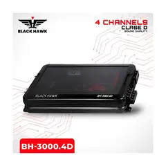 BLACK HAWK - AMPLIFICADOR 3000W BH-30004 - 4CANALES