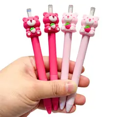 GENERICO - Lapiz infinito Oso Fresita - Pack x 4 unidades