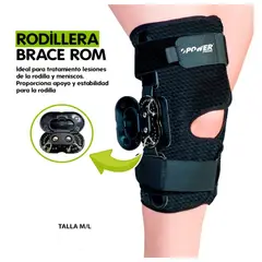 GENERICO - Rodillera Articulada Graduable para Lesiones de Rodilla y Meniscos