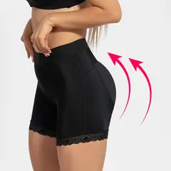 GENERICO - Short faja levanta glúteos cola negro