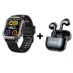 LENOVO - Audífonos Bluetooth LP40 y Reloj Inteligente Smart Watch NX3