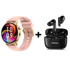 LENOVO - Audífonos Bluetooth XT90 y Reloj Inteligente Smart Watch S46