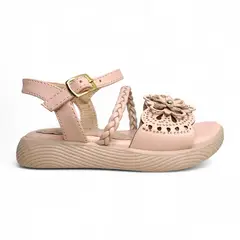 GENERICO - Sandalias casuales Nude con hebilla para niña