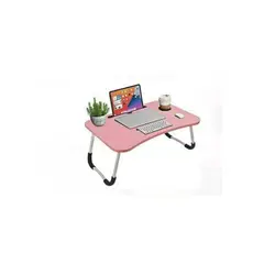 GENERICO - Mesa plegable portátil para Laptop con Ranura y Posavasos