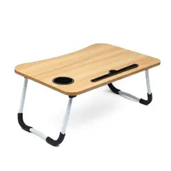 GENERICO - Mesa para Laptop Plegable Portátil Soporte Multifunción MADERA