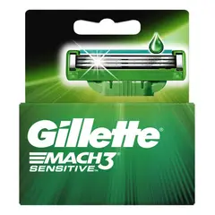 GILLETTE - Cartuchos para Afeitar Mach3 Sensitive 3 unidades