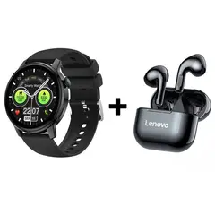 LENOVO - Audífonos Bluetooth LP40 y Reloj Inteligente Smart Watch S46